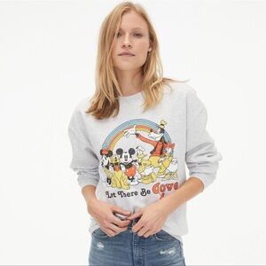 Disney Gray Sweatshirt with Classic Disney Characters